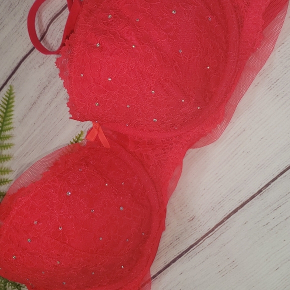 Victoria's Secret Dream Angels Rhinestone Balconet Bra  34DD 34E - Picture 6 of 8